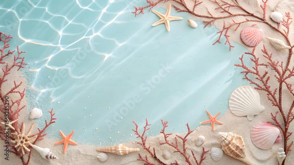 Obraz Delicate Underwater Marine Frame