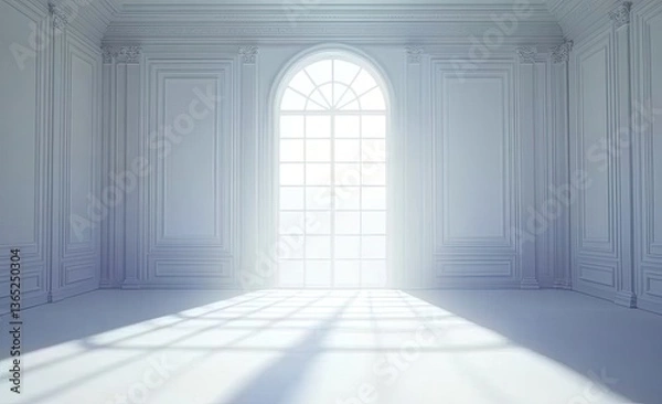 Obraz Grand, sunlit, classical interior