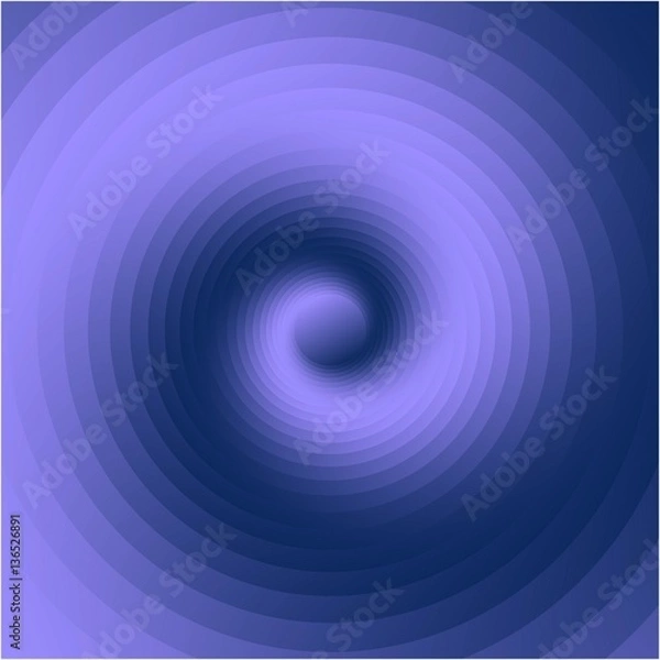 Fototapeta Designed background of blue and black gradient from the center of the spiral
