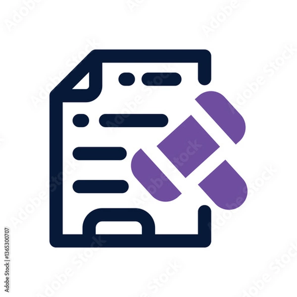 Obraz legal document dual tone icon. Sleek and modern vector icon for websites, mobile apps, marketing materials, and corporate design. Fully scalable and ready to use.