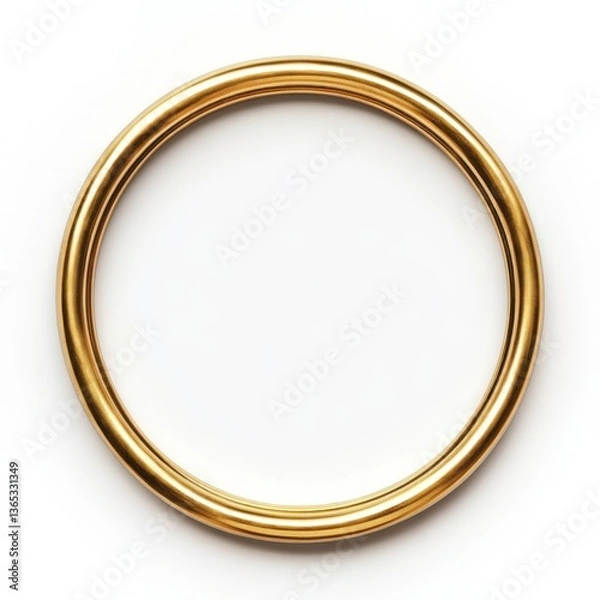 Obraz gold picture frames isolated on white background page 3d