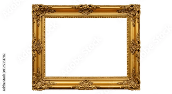 Obraz Isolated Golden Picture Frame
