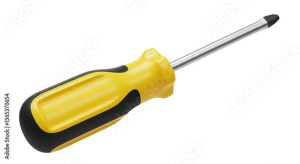 Fototapeta Isolated Yellow Screwdriver