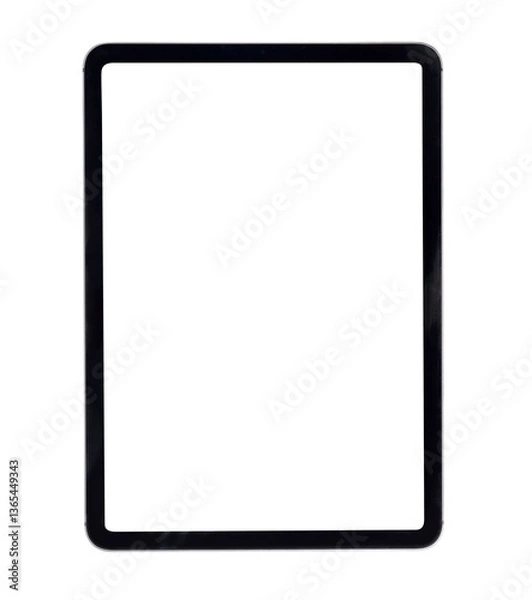 Obraz Minimalist Tablet Mockup with Blank Screen for Design and Presentation