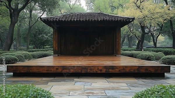 Obraz Asian Stage in Park.