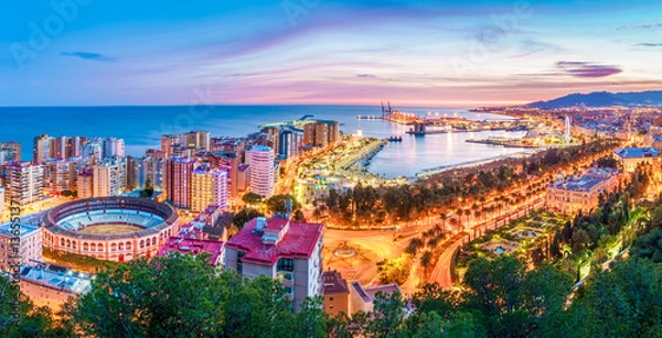 Obraz Malaga z nieba