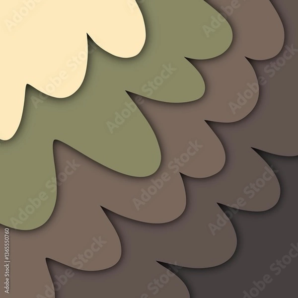 Fototapeta  pattern with abstract shapes