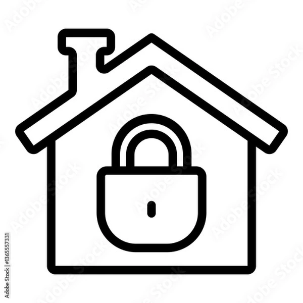 Obraz Eviction Vector Line Icon Design