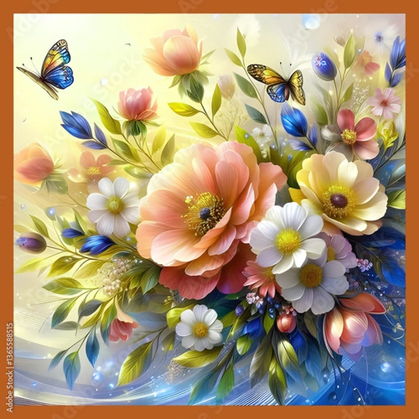 Fototapeta Shawl Scarf Pattern Graphic Design
