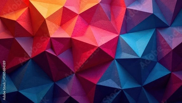 Obraz Intricate geometric tessellation, bold contrasting hues, graphic, grid, geometric