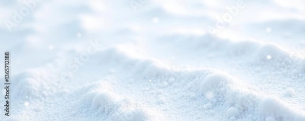 Fototapeta Soft white textured surface resembling freshly fallen snow,  minimal,  delicate