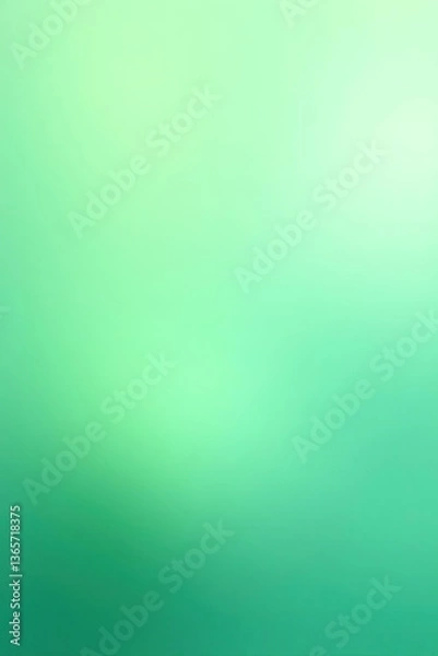 Fototapeta Soft pastel green gradient with a touch of blue, creating a soothing and calming background perfect for ecology themed designs,  soft, abstract