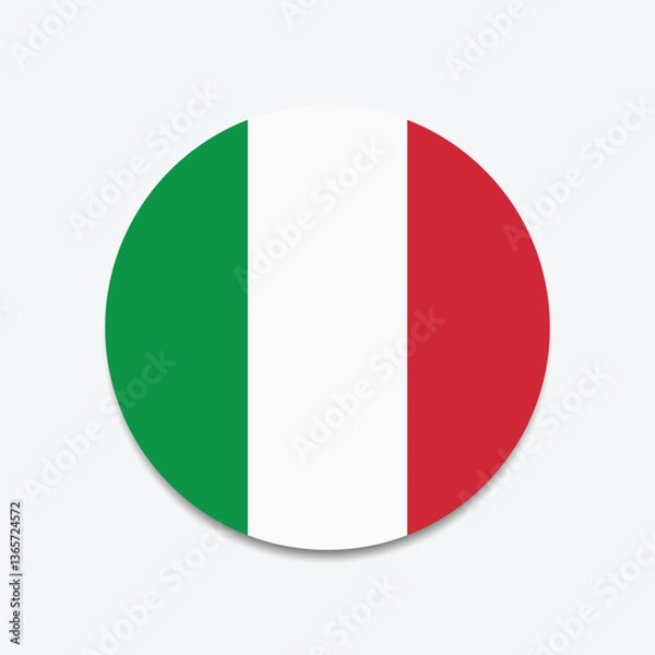 Obraz Italy Flag Sphere Vector