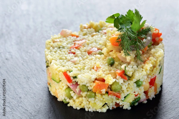 Obraz couscous vegano