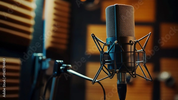 Fototapeta From singing to commercial narration, this pro-grade mic setup delivers studio-quality results, eliminating noise and distortion for a polished mix.