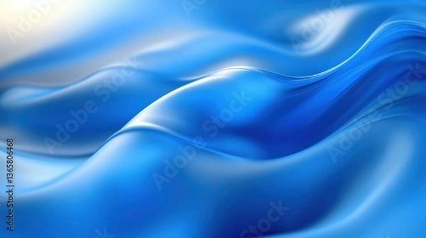 Obraz Abstract Liquid Blue Flowing Fabric