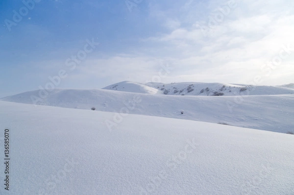 Obraz beautiful Tien-Shan mountains in the snow. in winter