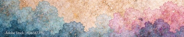Fototapeta Watercolor texture overlay on a natural stone surface , artistic, natural