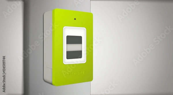 Obraz Compteur électrique digital communicant cpl radiofréquence linky