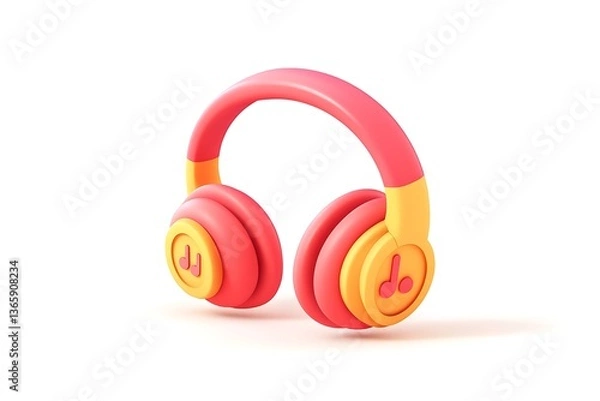 Fototapeta Neon Beats: Experience the Future of Sound Technology