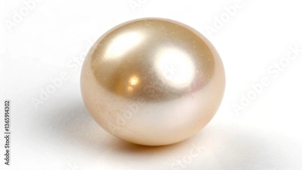 Fototapeta a hyperrealistic rendering of a loose pearl created with generative ai