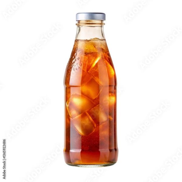 Fototapeta bottle of cola with ice