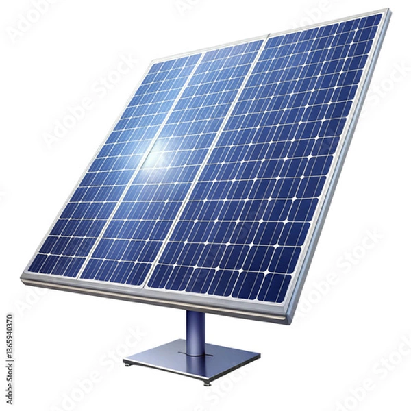 Obraz solar panels on a roof