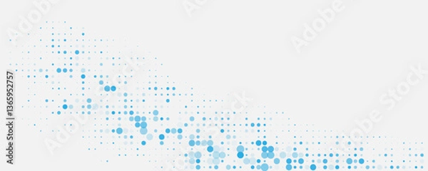 Fototapeta Light blue vector layout with circle shapes. Blurred decorative design in abstract style with bubbles. vector illustration