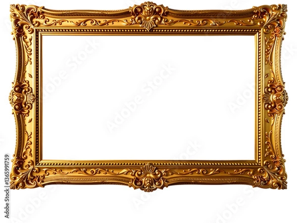 Obraz antique gold frame