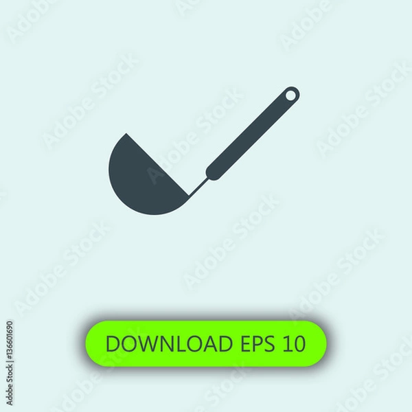 Obraz Ladle icon vector