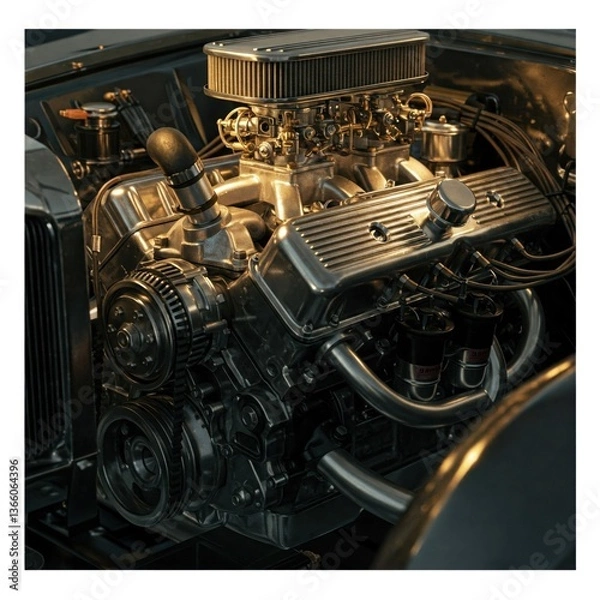 Fototapeta engine of the engine