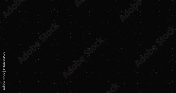 Fototapeta Dark Background Tiny Orange Dots Scattered Pattern Texture Design Wallpaper Digital Art Abstract Image