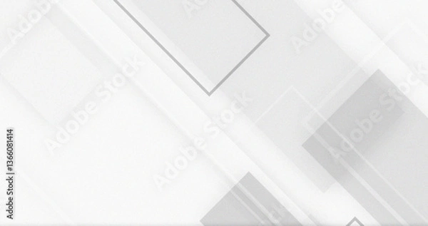 Fototapeta Abstract Grey White Geometric Design Background Modern Minimalist Lines Shapes Rectangle Pattern Texture Wallpaper
