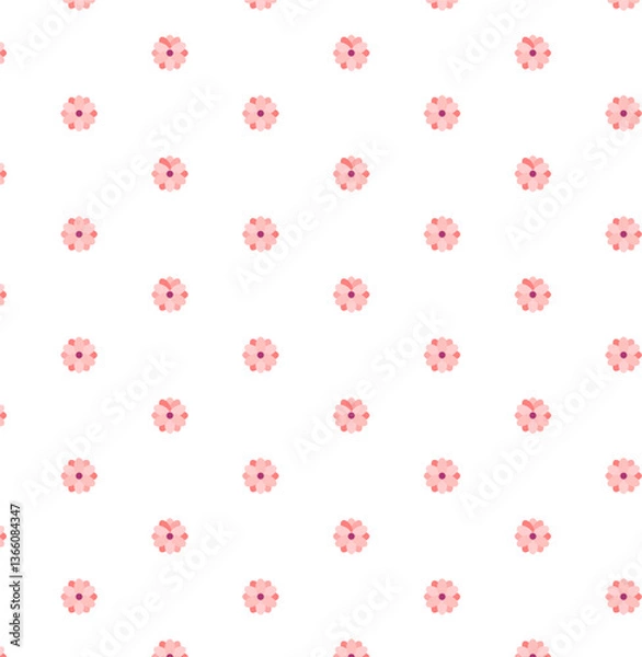 Fototapeta Floral background 1 for wrapping design, packaging or printing on textile, wallpaper. Vector illustration. Seamless pattern