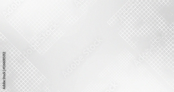 Fototapeta Abstract White Grid Pattern Background Subtle Texture Design Minimalist Modern Elegant Simple Clean Lines Geometric Overlay Wallpaper