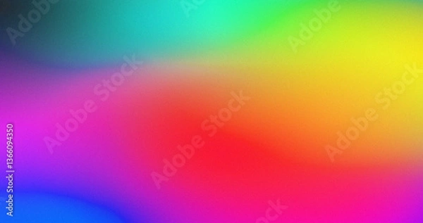 Fototapeta Vibrant Rainbow Gradient Background Colorful Spectrum Hues Blurred Abstract Design Texture Pattern Digital Art Vivid Colors Smooth Transition
