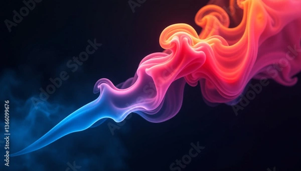 Fototapeta Flame and Frost The Blade of Duality