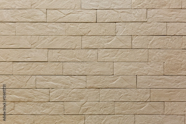 Obraz Square white brick wall background