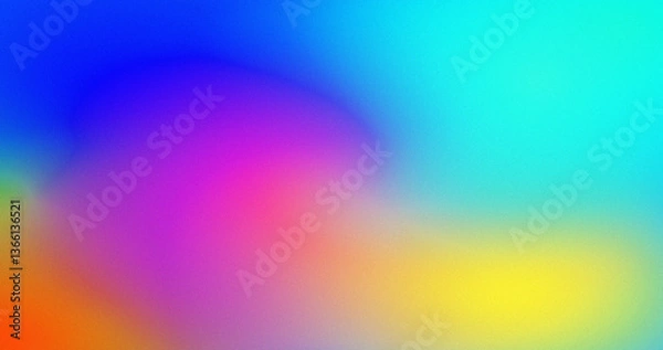 Fototapeta Vibrant Rainbow Gradient Colorful Blurred Abstract Background Texture Design Art Digital Painting Smooth Transition
