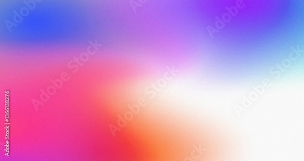 Fototapeta Abstract Colorful Gradient Background Pink Purple Blue Orange White Hues Soft Texture Design Digital Art Pastel Shades Smooth Transition Visual Appeal