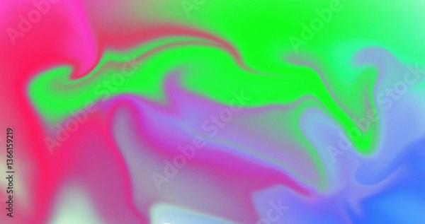 Fototapeta Abstract Swirling Neon Pink Green Blue Fluid Gradient Background Design Texture Wallpaper Image