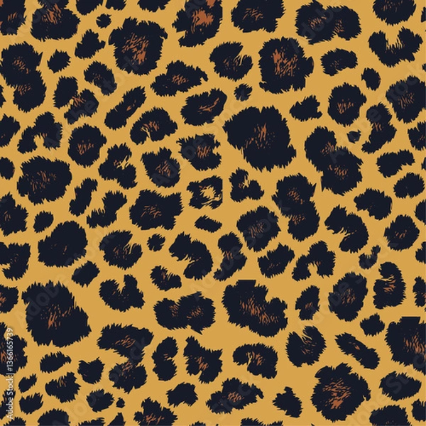 Obraz leopard skin seamless pattern