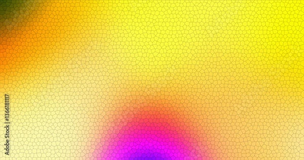 Fototapeta Abstract Colorful Mosaic Pattern Background Texture Design Art Yellow Orange Pink Purple Gradient Shades Vivid Hues Bright Geometric