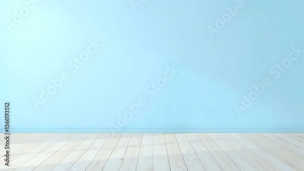 Obraz empty room with wooden floor