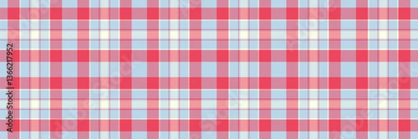 Fototapeta Seamless pastel pink and light blue plaid pattern.  Perfect for textile design, website backgrounds, or scrapbooking projects.