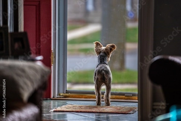 Obraz dog looking outside