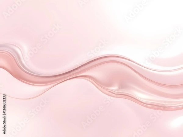Obraz Modern colorful transparent fluid background, fluid neon wave curve glossy effect generative ai