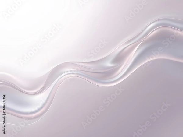 Fototapeta Modern colorful transparent fluid background, fluid neon wave curve glossy effect generative ai