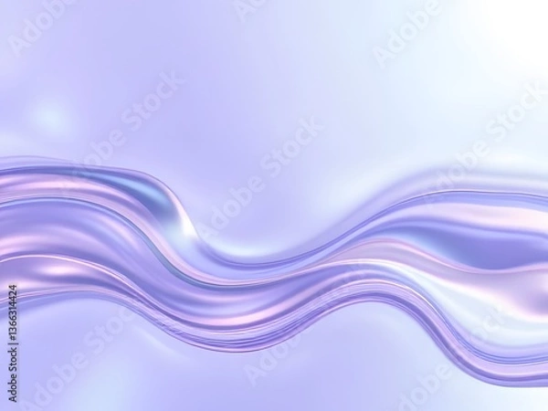 Fototapeta Modern colorful transparent fluid background, fluid neon wave curve glossy effect generative ai