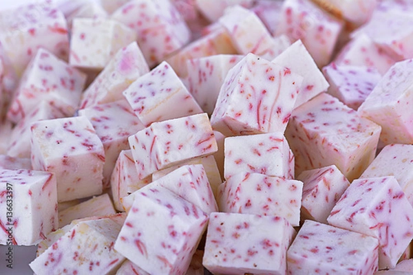 Fototapeta taro slice background